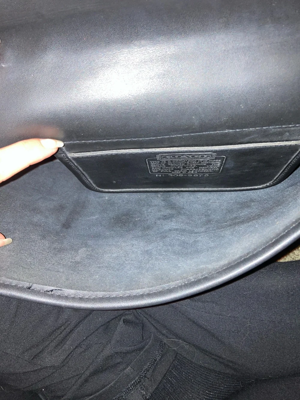 Coach Black Leather Briefcase Bag